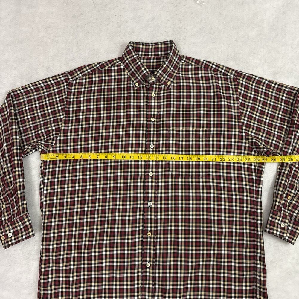 Burberry London Shirt Mens XL Plaid Button Down Nova Check Cotton Long Sleeve - Picture 6 of 12
